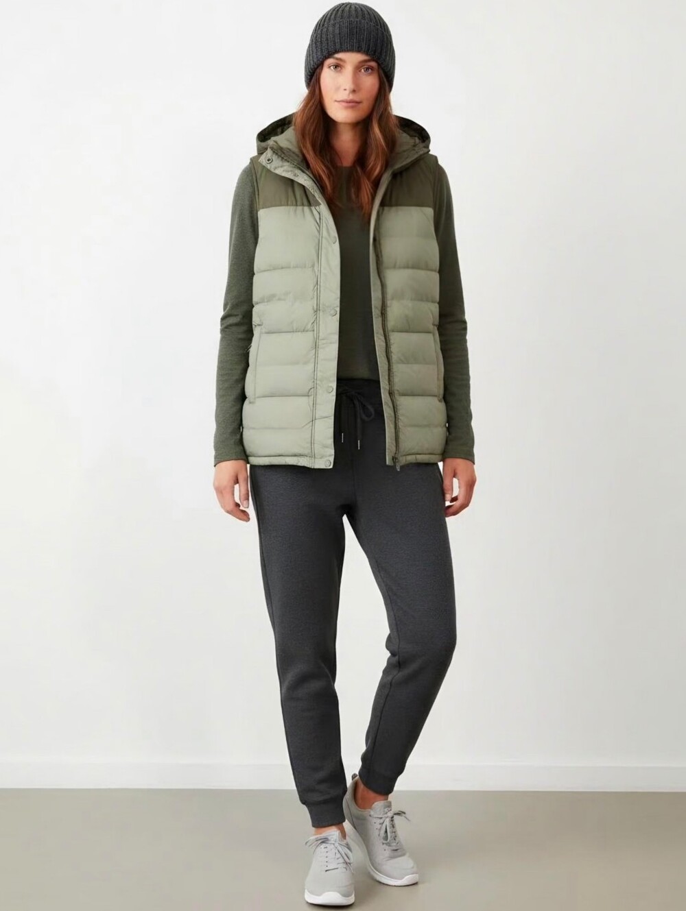 New! Prana Ice Thistle Reversible Duck Down Feather Puffer Hooded Winter Vest